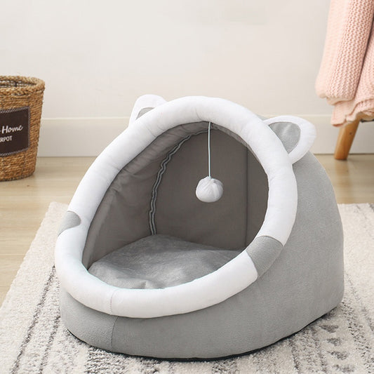 Casita para Gatos para Todas las Estaciones — Cerrada, Acogedora y Cómoda