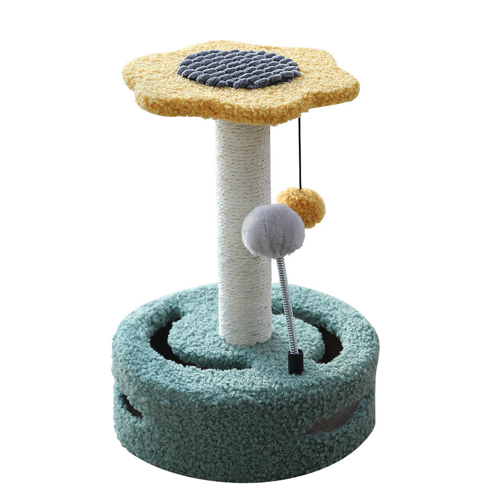 Rascador Multifuncion para Gatos — Juguete, Rascador y Arbol en Uno