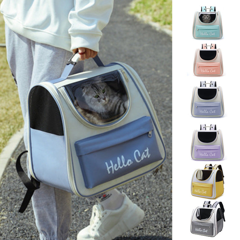 Mochila Transportín para Gatos — Resistente al Viento y Protección Solar