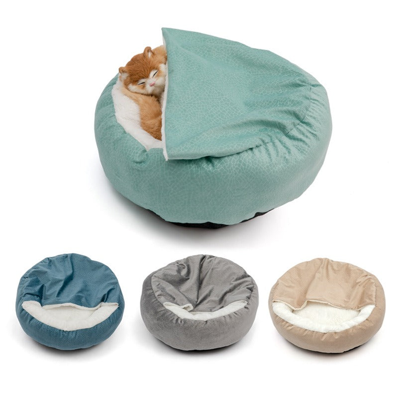 Cama Suave para Gatos — Peluche Ultra Suave, Lavable y Talla Completa