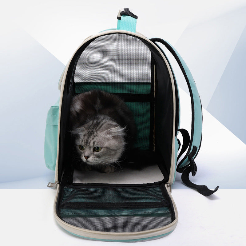 Mochila Transportín para Gatos — Resistente al Viento y Protección Solar