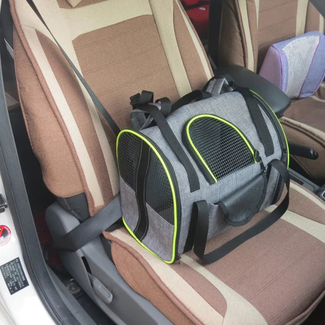 Transportín Plegable Multifuncional para Gatos — Cámara Abatible con Cojín